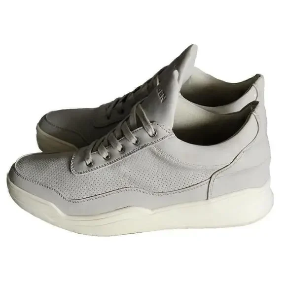 Steve Madden Mens Jayes Tennis Shoes Size 8.5 Grey And White - Picture 3 of 7